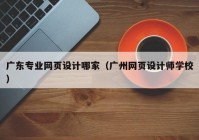 广东专业网页设计哪家（广州网页设计师学校）